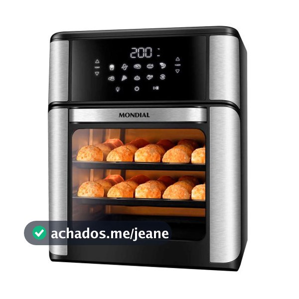 Fritadeira Air Fryer Forno Oven 12L Mondial AFON-12L-BI 2000W