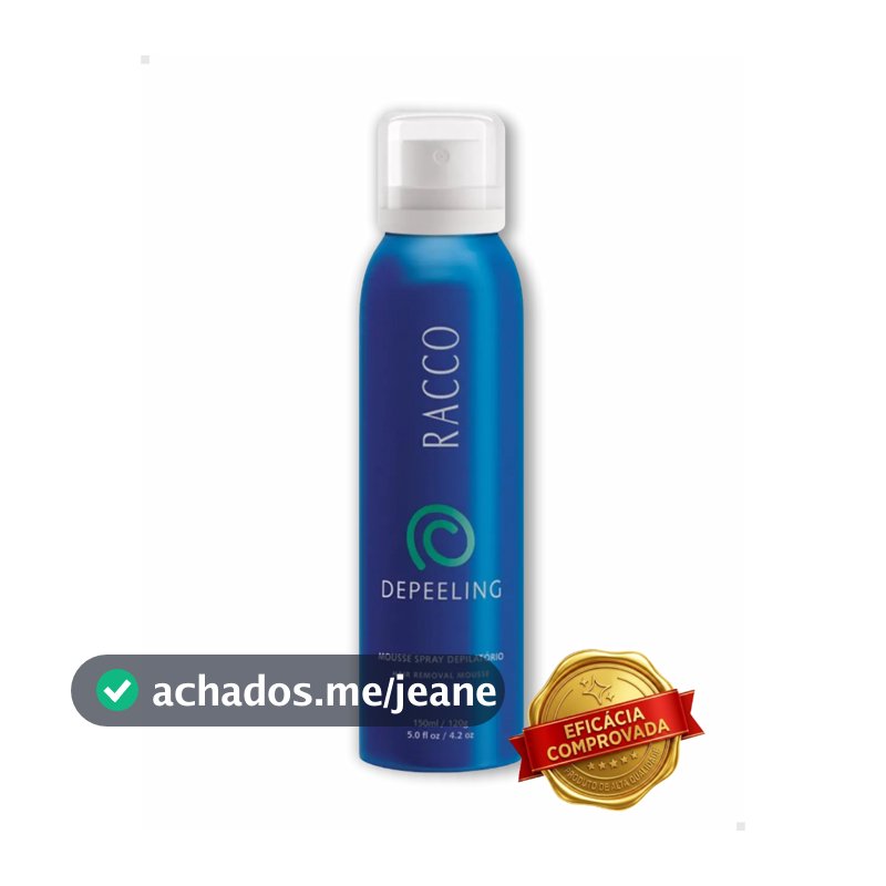 Mousse Depilatório Racco Depeeling 150ml Corpo Fácil Aplicar Normal
