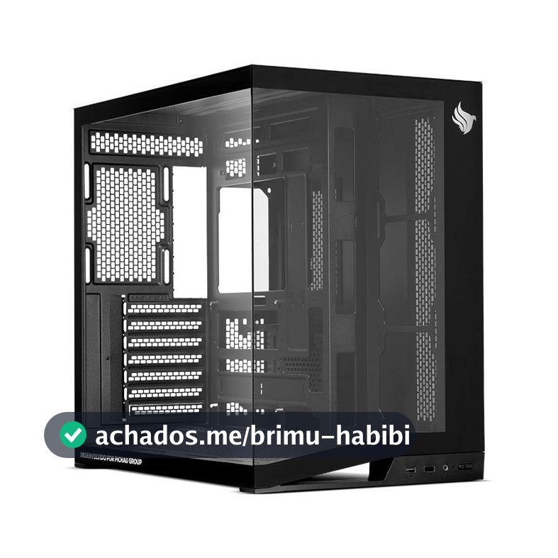 Gabinete Gamer Pichau Osiris PRO, Mid-Tower, Lateral de Vidro, Preto, PG-OSIP-BK