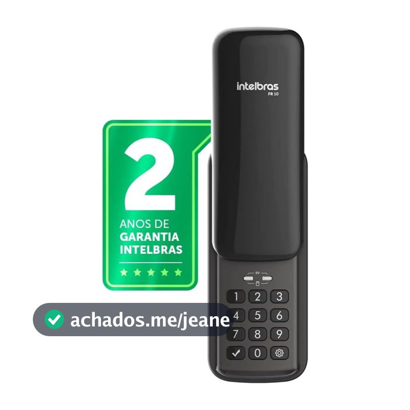 Fechadura Digital Eletrônica FR 10 Intelbrás preta