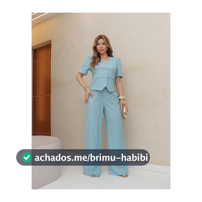 Conjunto Feminino de Linho com Camisa e Calça – Camisa com Botões Frontais, Elegante para Trabalho e Dia a Dia NT120