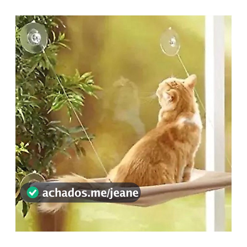 Cama Caminha De Janela Para Gato Pet Com Ventosas Suspensa Rede 15kg Grande Gatos Interativo