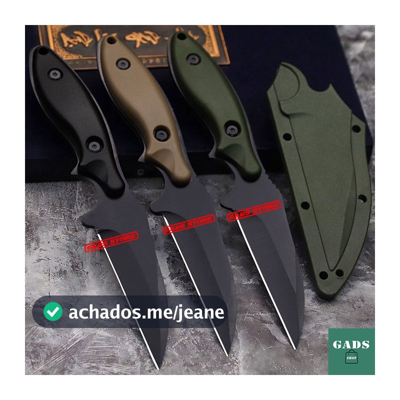 Faca Hunter Outdoor Knife Full Tang Com Bainha Camping Pesca Trilha
