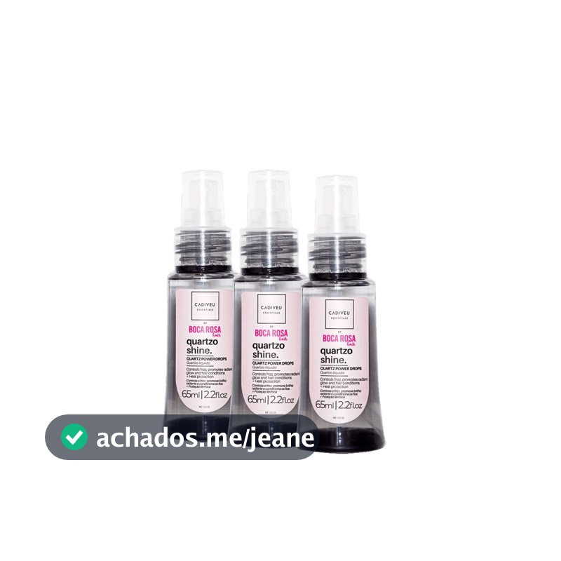 Kit 3 Óleos Capilar Quartzo Shine 65ml - Cadiveu Essentials