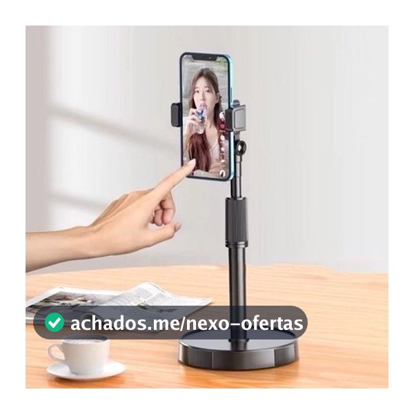 Suporte Tripé Celular Smartphone De Mesa Escritório 360º