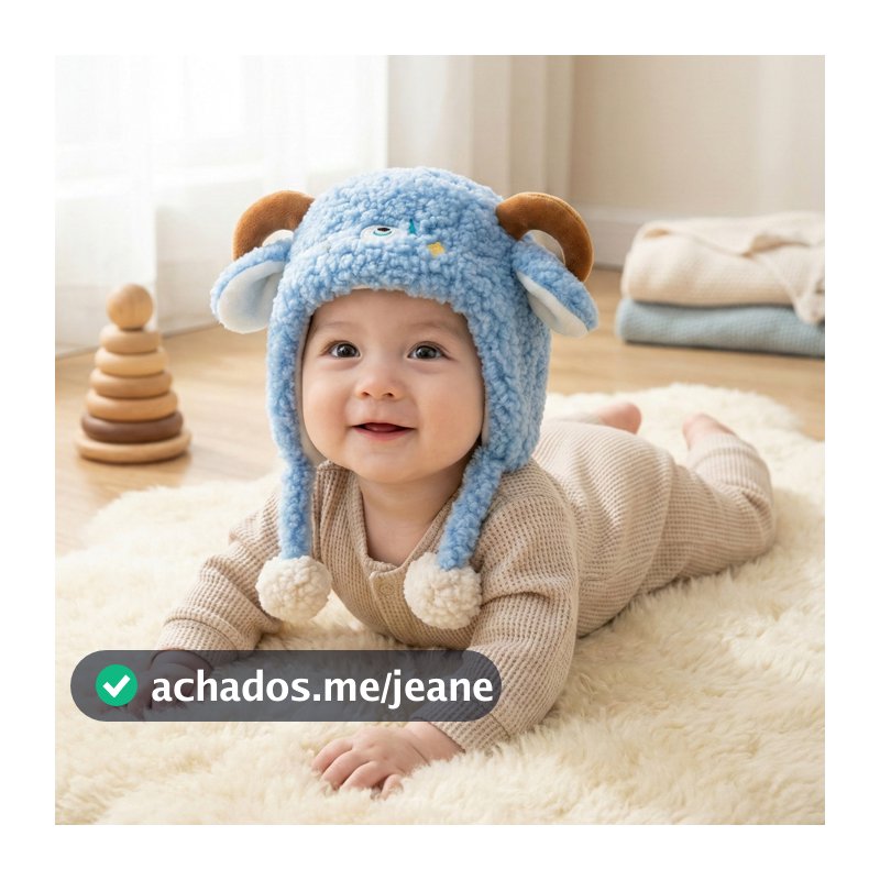Gorro Touca Infantil Criança Menino Menina Tricotado Quente Inverno Fashion Com Protetor Aquecedor Orelha Para 1-3 anos
