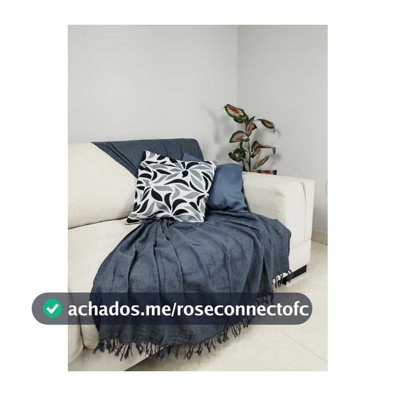 Manta Para Sofá 210cm x 120cm Decorativa E Protetora 100% Algodão