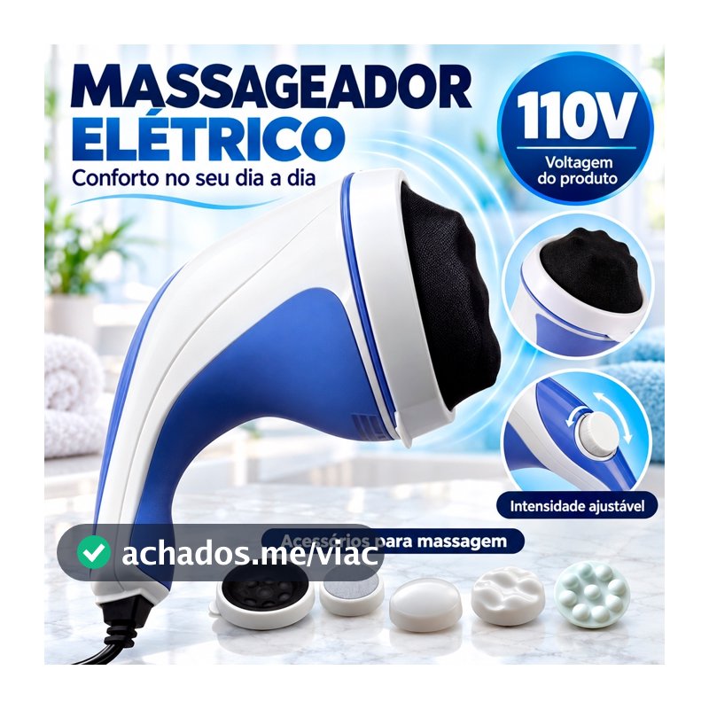 Drenagem Linfática Massageador Orbital Spin Relax Premium