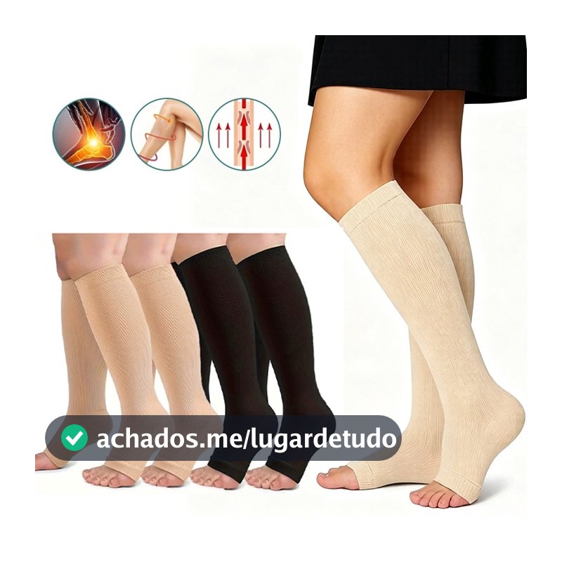 Meias De Compressão Venosan Ultraline 4000 20-30 Mmhg Suporte Médico Sem Dedos Para Homens E Mulheres S-xxl