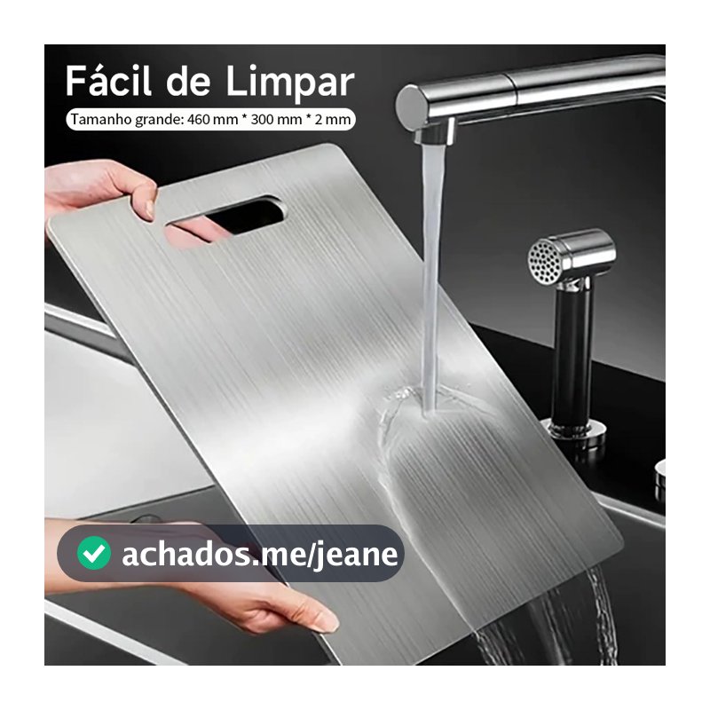 Tábua De Corte 304 Aço Inoxidável Antibacteriana À Prova De Mofo 46 cm tábua de cozinha