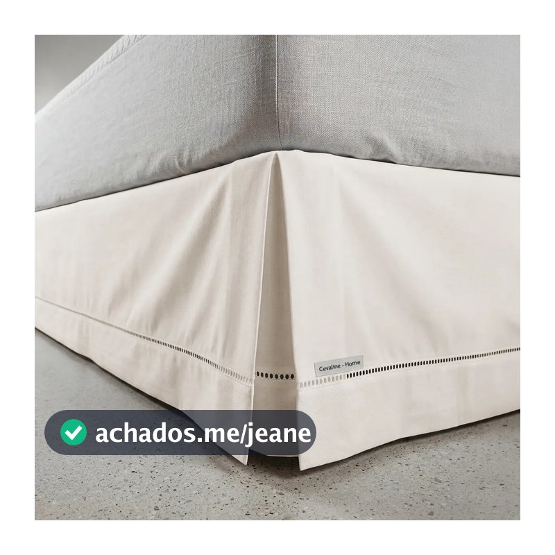 Saia Cama Box Queen Size Ponto Palito Toque Super Macio Elegante Proteção Premium