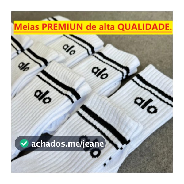 MEIA DE ALGODÃO RESPIRÁVEL PARA CORRIDA ACADEMIA YOGA IOGA PARA BLOGUEIRAS UNISEX CANO ALTO.