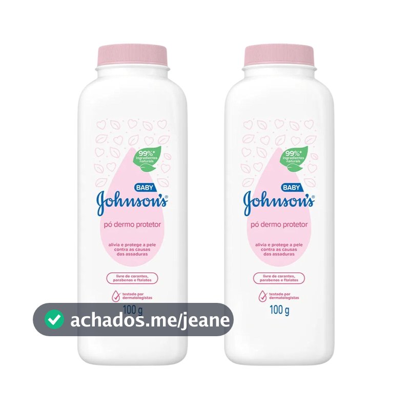 Talco Pó Dermo Protetor Johnsons Baby Original 100g