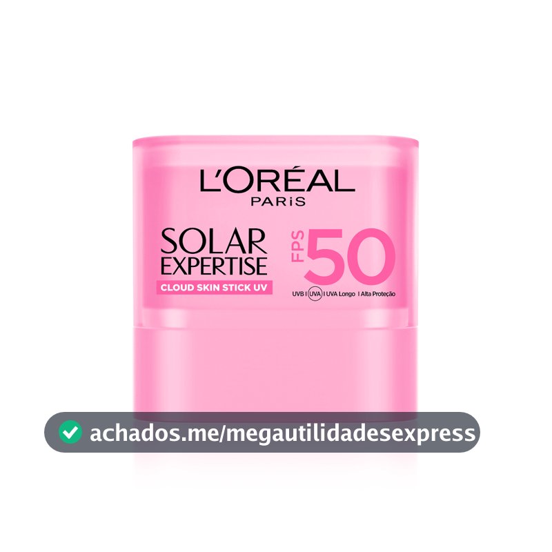 Protetor Solar em Bastão L'Oréal Paris Solar Expertise Cloud Skin FPS 50 12.2g