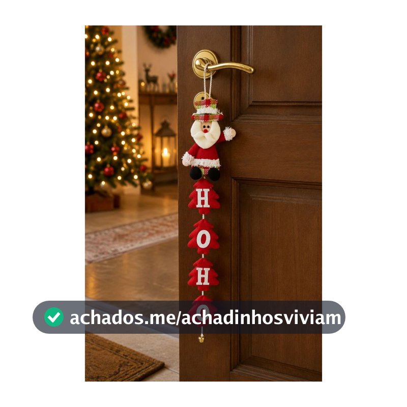 Enfeite decorativo de natal papai noel pendurar