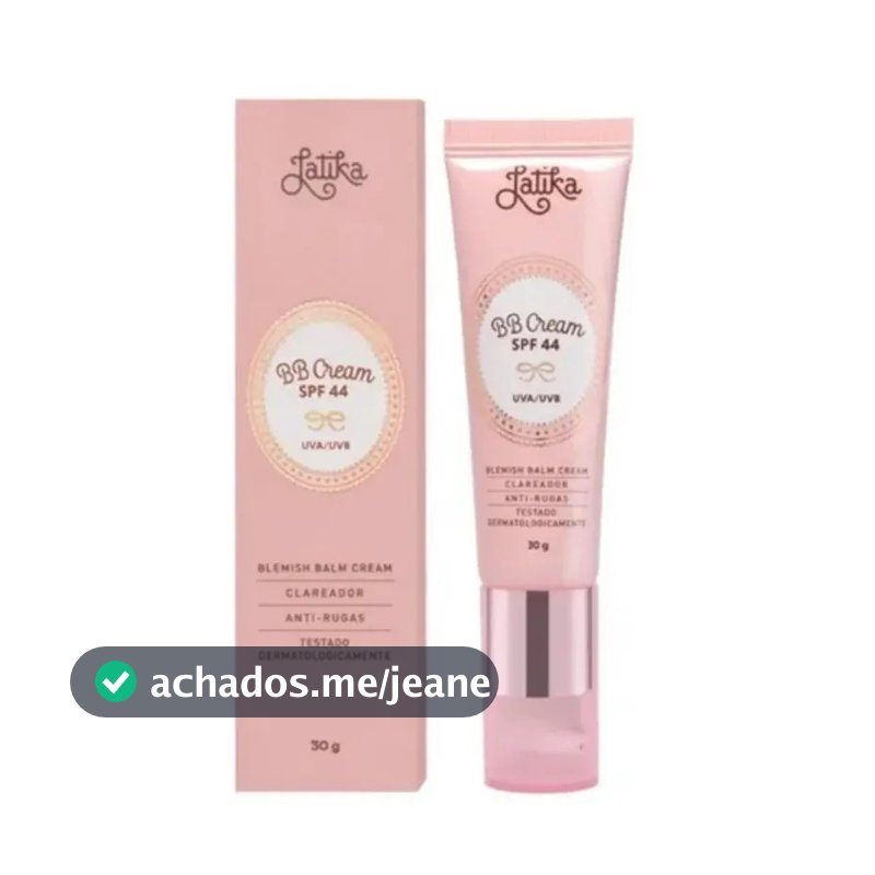BB Cream Latika Clareador FPS 44 - Anti-Rugas- Escolha a Cor