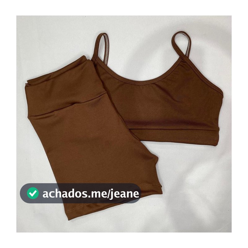 Conjunto de academia Caminhada Short e Top de Ginástica Look Fitness