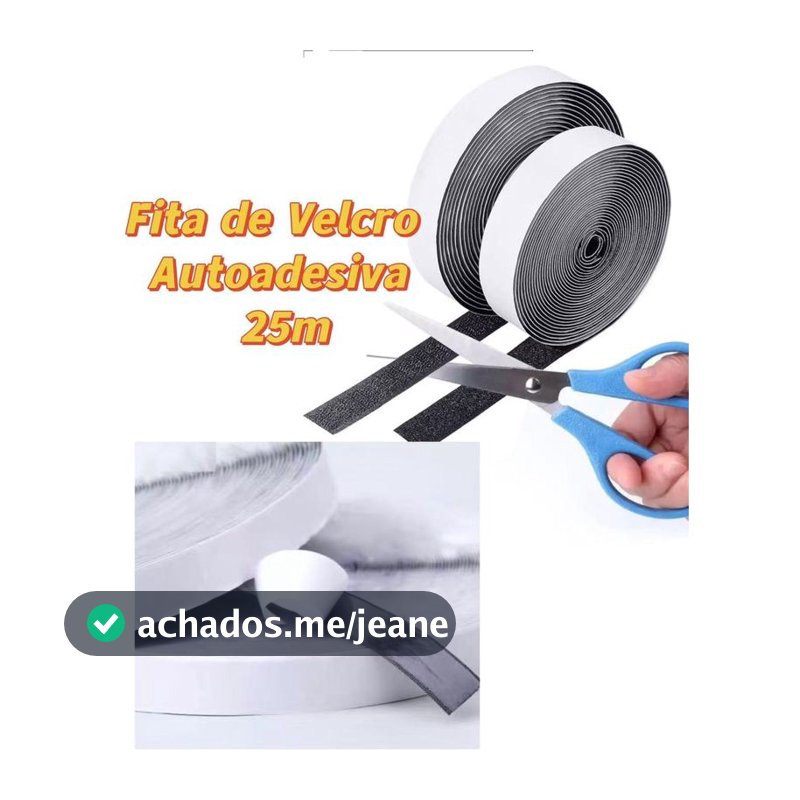 25 Metros Fecho De Contato Rolo Com Adesivo 16mm/25mm Tela Mosqueteiro conjunto Macho E Femea