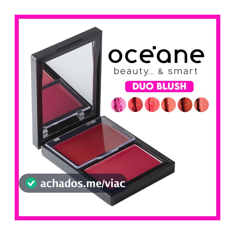 Océane Edition Duo Blush 10,2g (Possui duas opções de Blush uma em Pó e outra Cremoso)