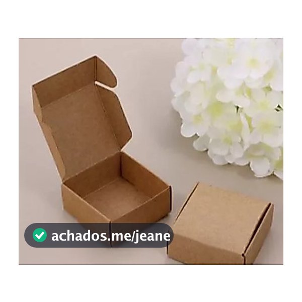 30 Mini Caixinhas kraft 5x5x2 Cm Decoração de Festa Casamento Bijuterias Joia  e Balas