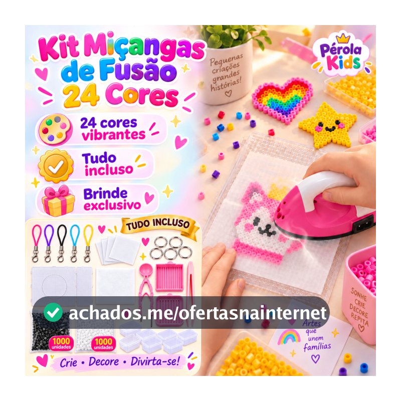Kit 24 cores 2.6mm Com 14000pcs Perler Beads DIY Presentes para crianças Com Ferramentas