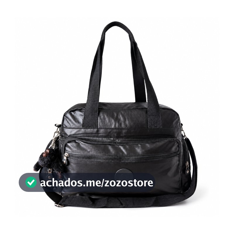 Bolsa Metalizada Academia Transversal Fitness Feminina Mala de Mão Faculdade Escola Notebook.