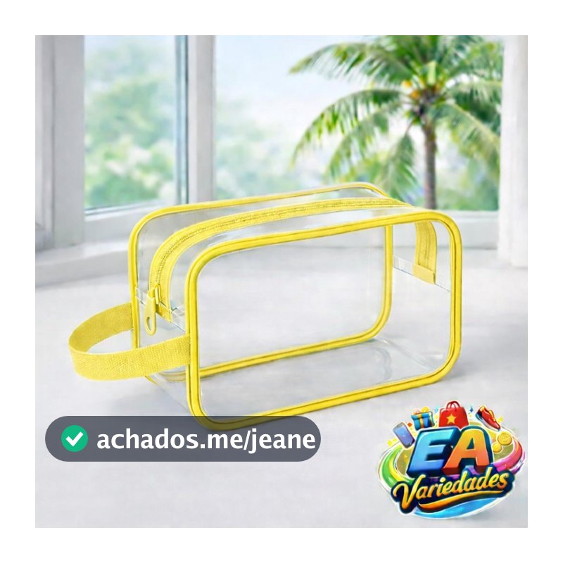 Nécessaire transparente Bolsa Enfermagem Organizador de Plástico