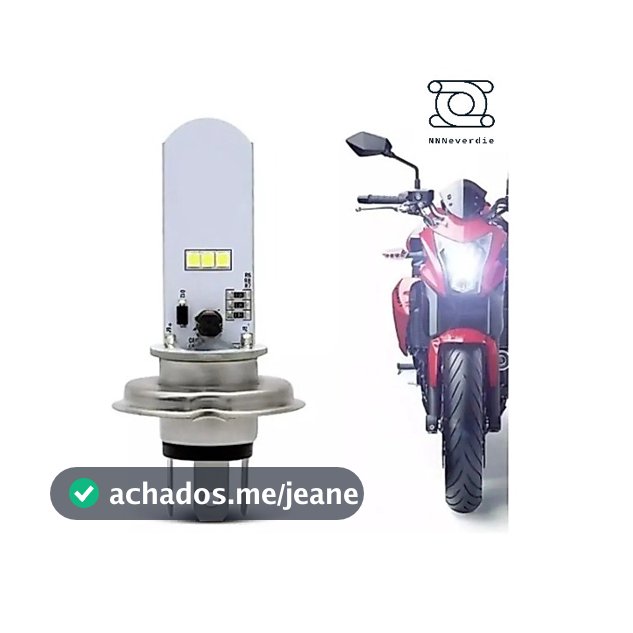 Lâmpada De Farol Moto De Led H4 8000k 12V acessório moto