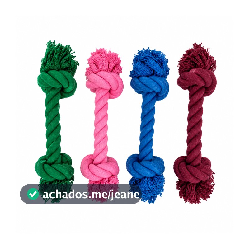 Brinquedo de Corda Nó para Cachorro com Aroma - Brinquedo Interativo para Cães Savana Pet