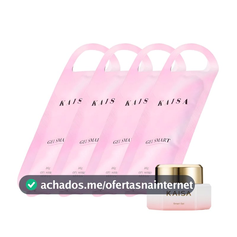 Refil Gel Smart Kaisa 16g Gel Construtor UV com Pote Vazio para Cabine UV Nail Designer Unhas