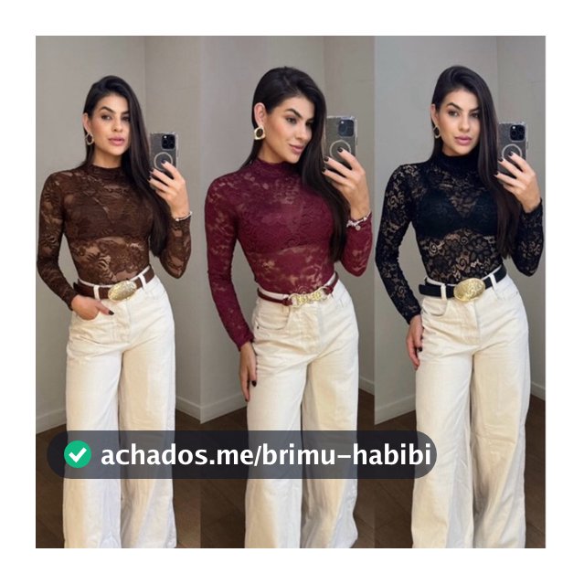 Body Feminino Renda Blogueira Manga Longa luxo Tendência Moda Gringa