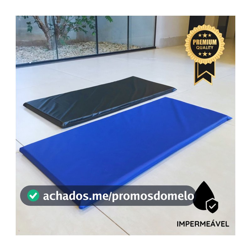 Colchonete p/ Academia Premium 90x40x3 cm Espuma Macia D23 Impermeável Compacto Fit Mat Yoga Pilates