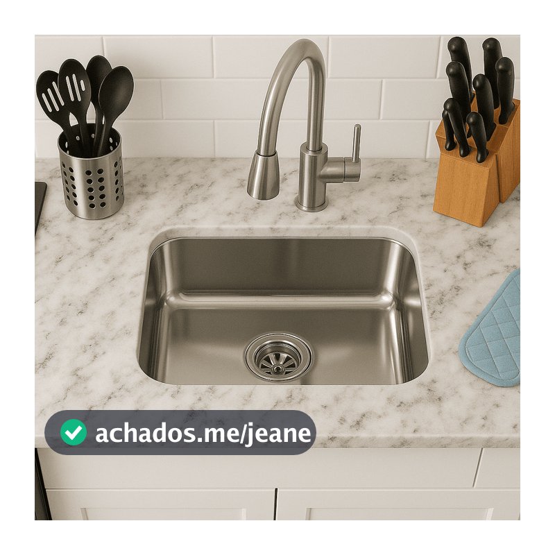 Cuba Pia Inox 430 Cozinha N 1 47x30x11 Eletrocubas Rasa