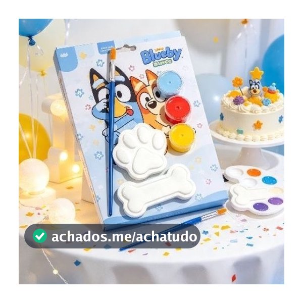 peças de gesso para pintura Bluey Bingo kit com 10,15,20 e 30 diversão das crianças.