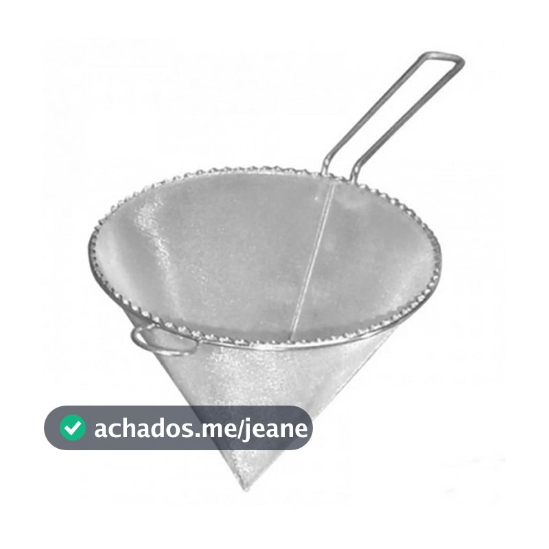 Peneira para Óleo e Coador de Molhos de Metal Chinoy Leite Cana Dieta Bariátrica