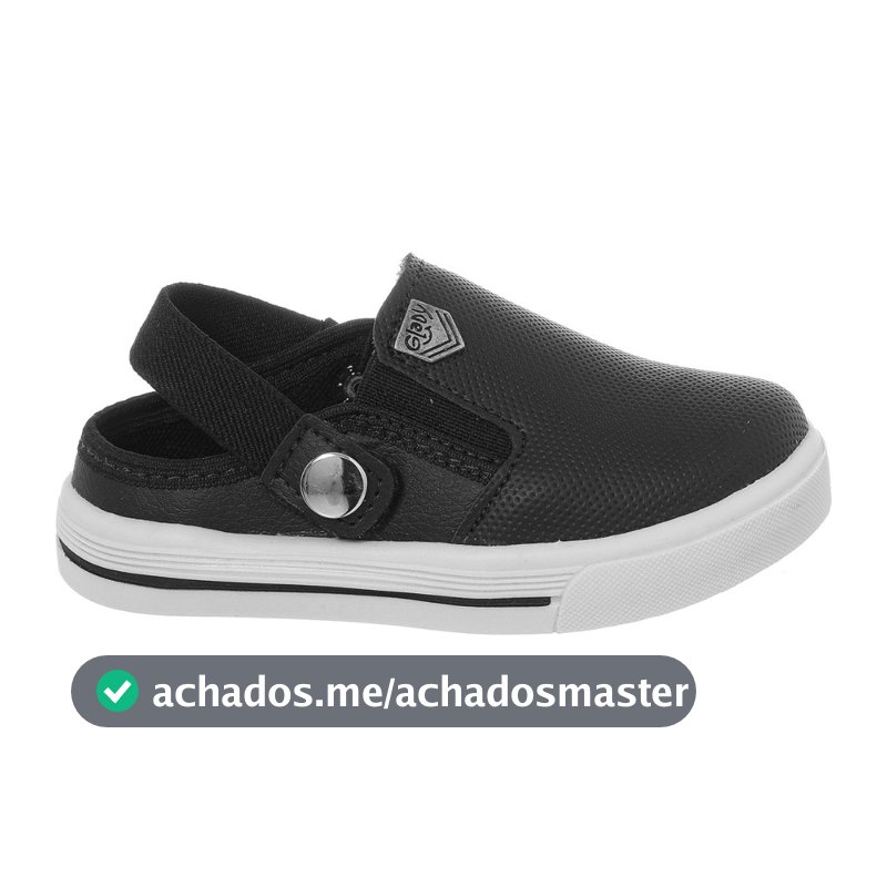 Tênis Infantil Menino Sapato Calce Fácil Chinelo Casual Estilo Mule 20 ao 35 Confortável Promoção