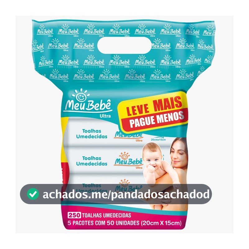 Toalha Umed. Meu Bebê Utra 250 Folhas