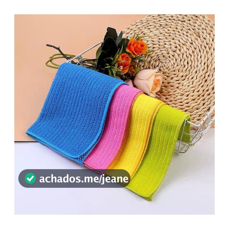 Kit 10 Panos De Limpeza Microfibra alta absorção Multiuso