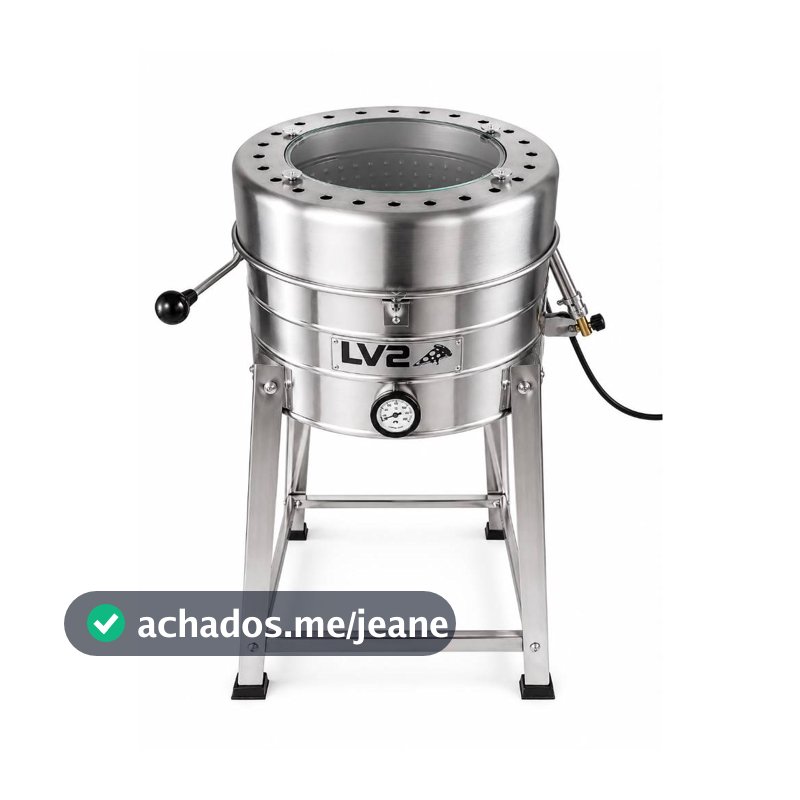 Forno De Pizza A Gás Com Cavalete Tampa Vidro Total Aço Inox Pizza Pronta Em 3 Minutos