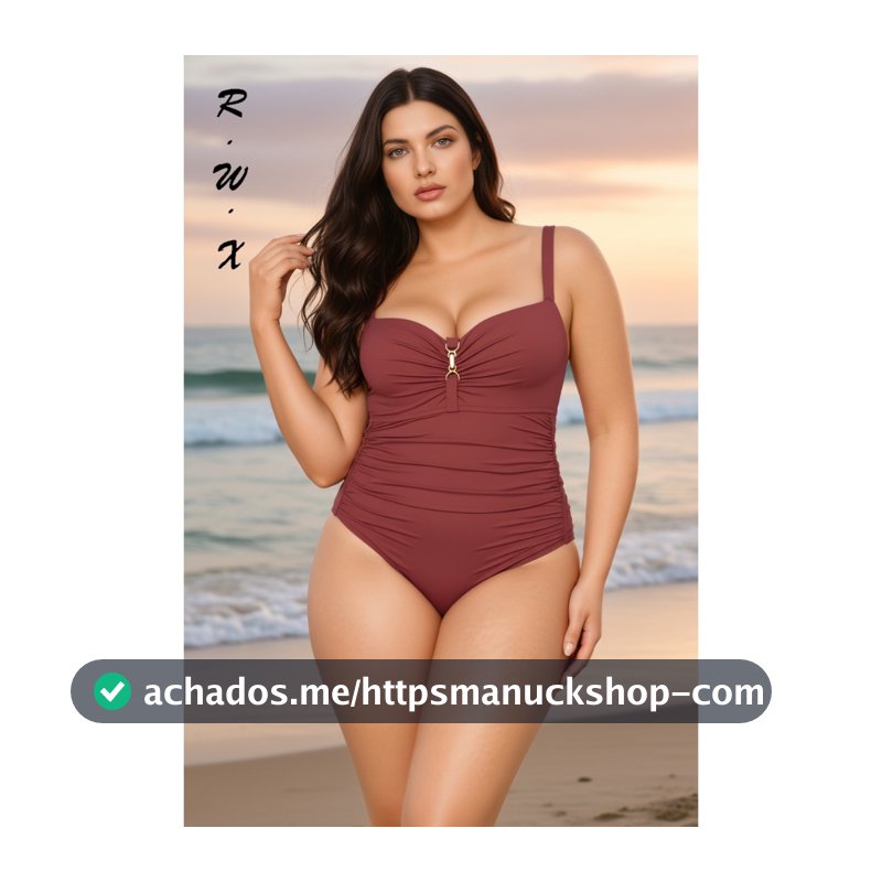 RWX  VEST Maiô Plus Size Sofisticado com Sustentação e Modelagem Perfeita 2025 XX536