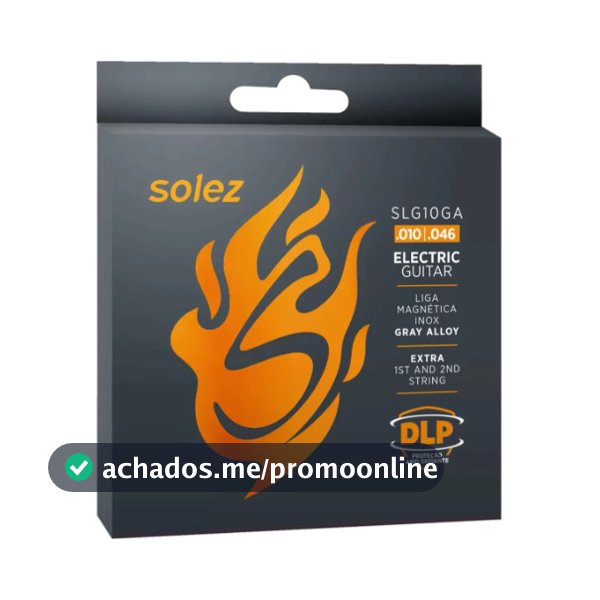 Encordoamento Solez Guitarra 6 Cordas Slg10-ga Calibre 0.010