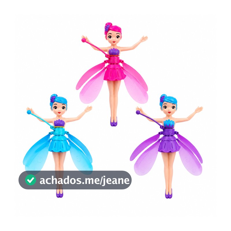 Boneca Fada Voadora Drone Sensor De Movimento Recarregável Brinquedo Infantil