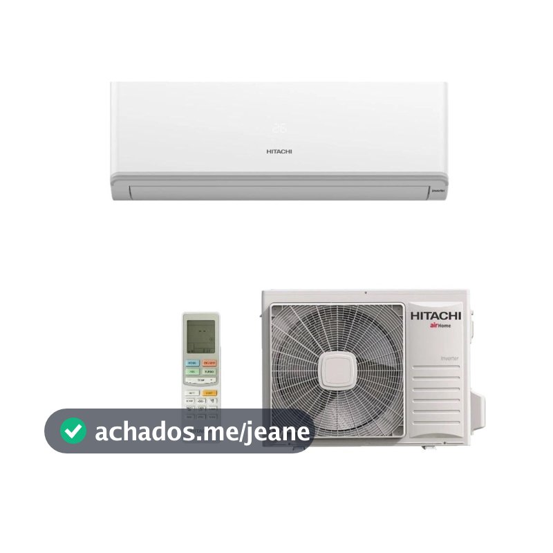 Ar Condicionado Split Hitachi Hi Wall AirHome 600 Inverter 9.000 BTU/h Frio Monofásico Branco SPK09C3IVF - 220V