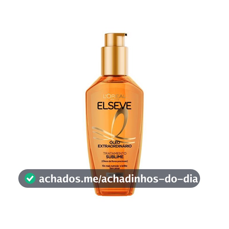 Óleo Extraordinario para Cabelos Elseve L'Oréal Paris, 100ml