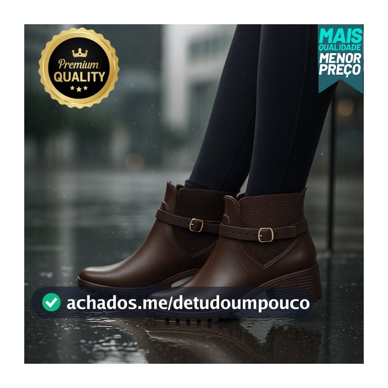 Bota Feminina Inverno Moderna Cano Curto Confortável Sem Salto Para Dia a Dia