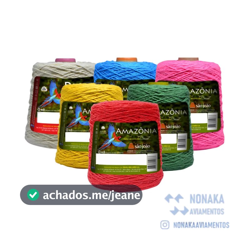 Barbantes Amazônia - 2kg São João - Fios 6 ou 8, Cores Diversas