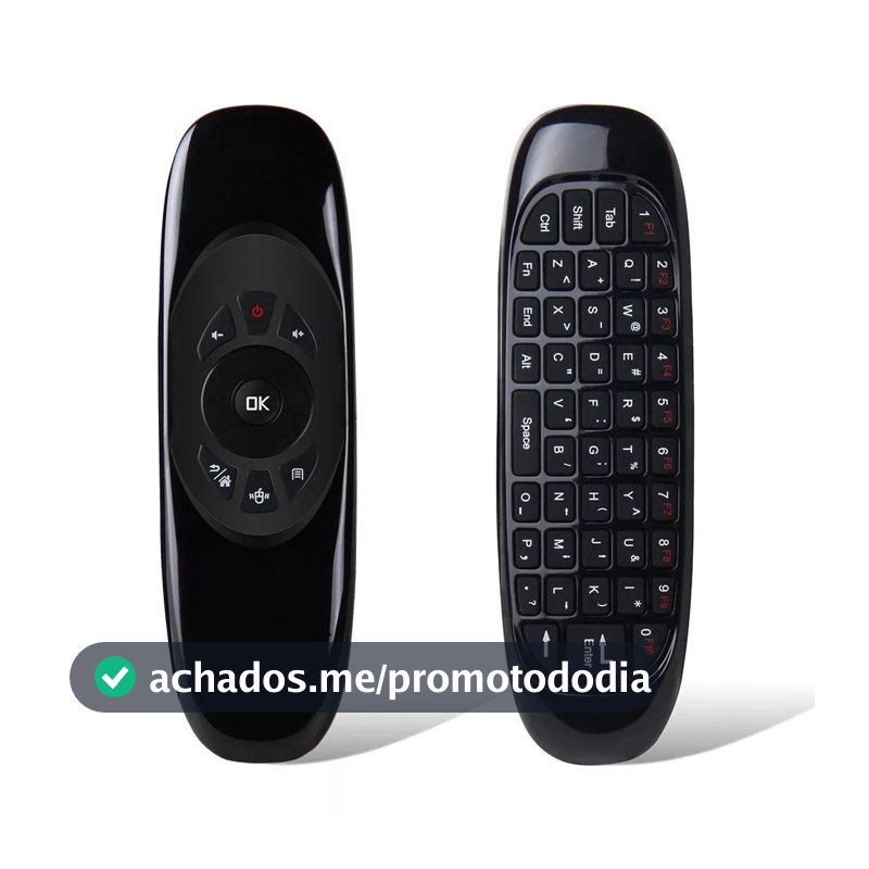Mini Controle Teclado Air Mouse Wireless 2.4 Ghz -pc,game