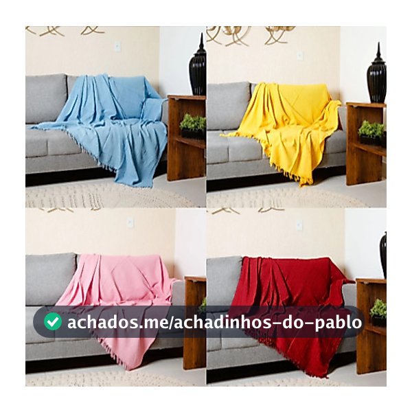 Manta Para Sofá 2,20x1,50 Decoração Promoção Com Nó nas pontas promoção !!imperdível!!