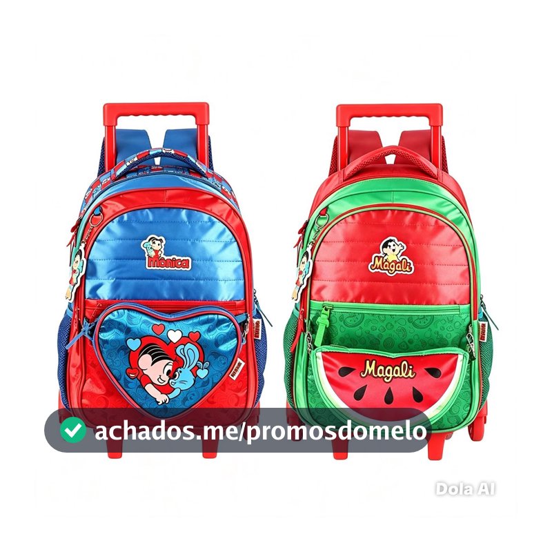 Mochila Rodinha Turma Da Monica - Luxcel