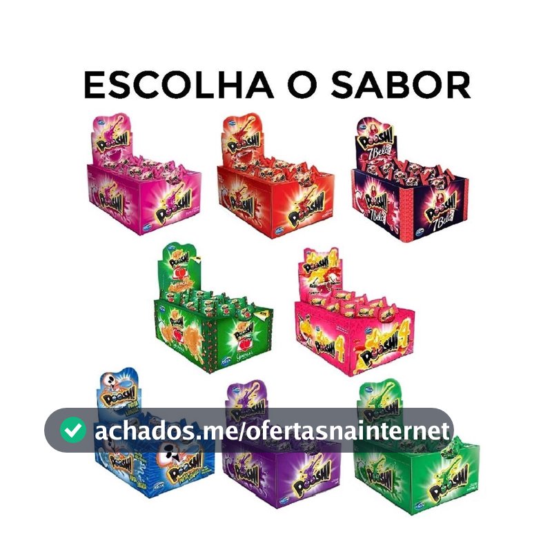 Chiclete Poosh Escolha o Sabor c/40 - Arcor